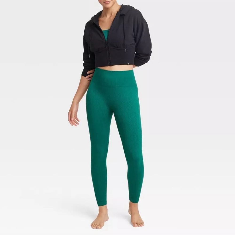 JOYLAB Women's High Rise Textured Seamless